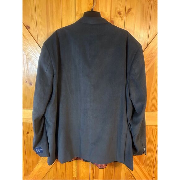 Afazzy Charcoal Square Weave Sport Coat Blazer Jacket NWT READ Size 60XL (5676) - Picture 7 of 8